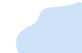 Abstract image with a bold blue shape against a black background, bordered by a wavy white line.